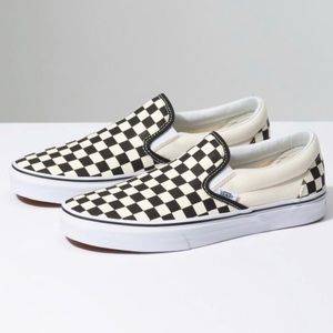 Vans checker black/off-white Woman’s size 7 US